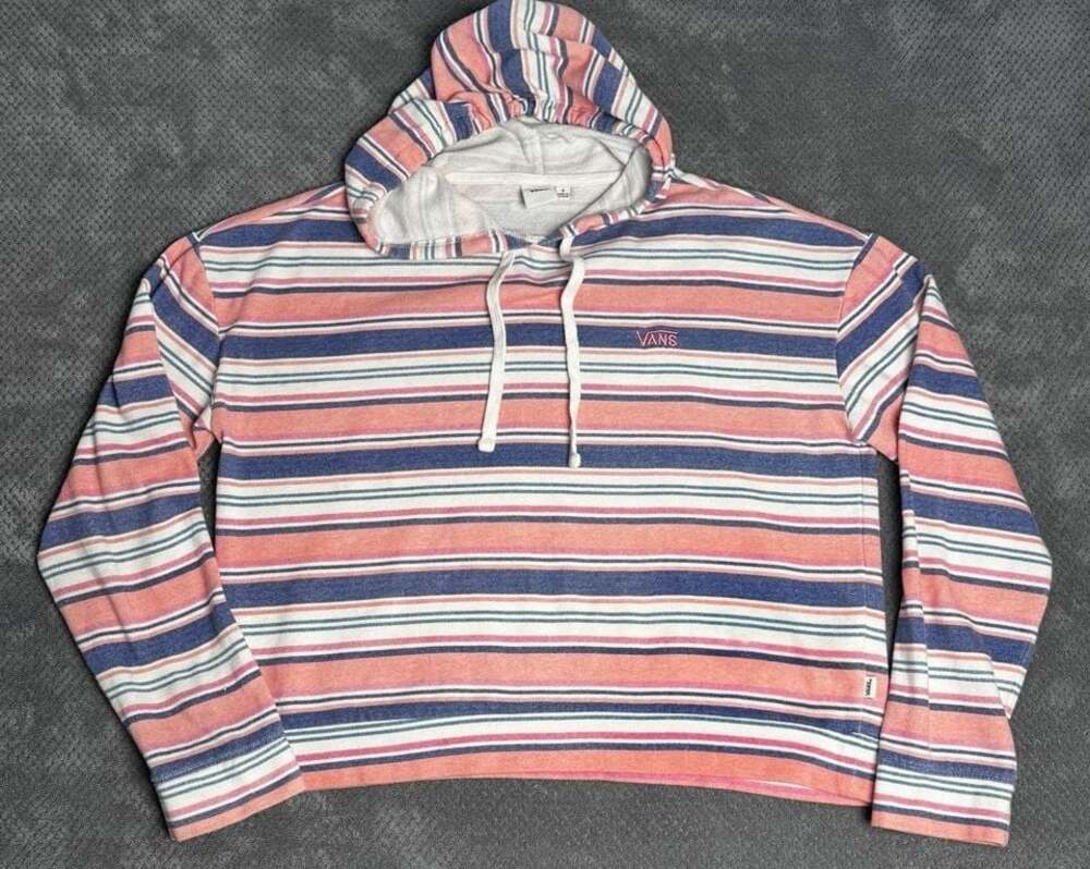 Vans Wazzy Stripe Pullover Hoodie Women's Small